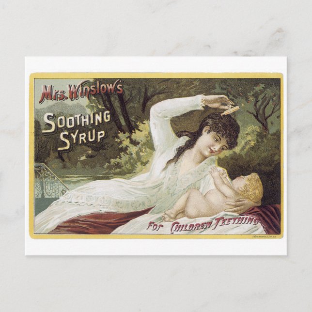 Carte Postale Mme Winslows Sirop Apaisant Pour Les Bébés Amateur (Devant)