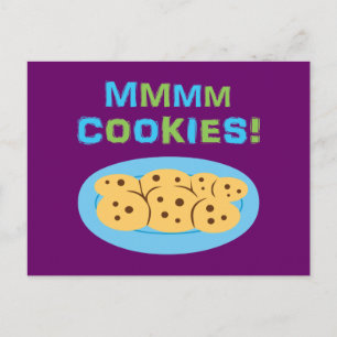 Carte Postale Mmmm Cookies !