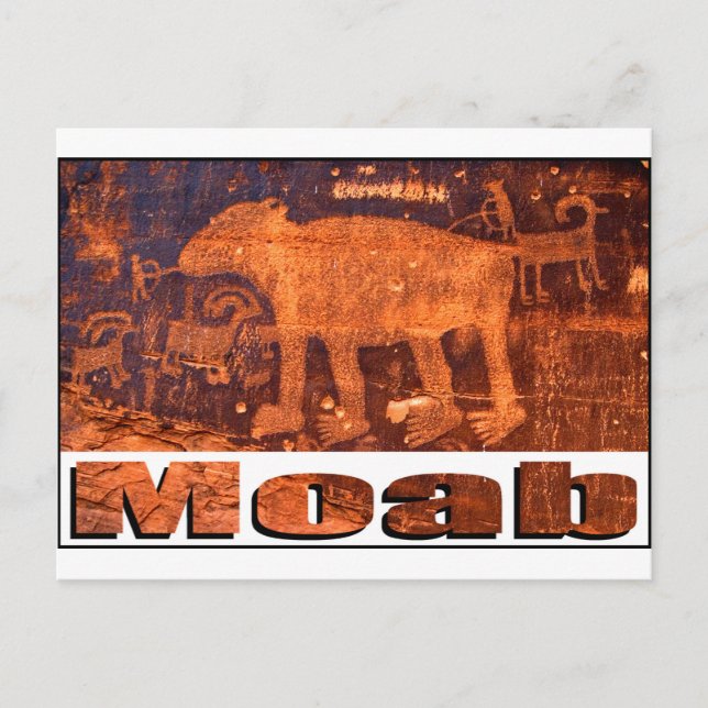 Carte Postale Moab Bear Petroglyph (Devant)