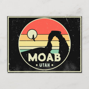 Carte Postale Moab Utah Vintage Desert Sunset Retro Souvenir 60s