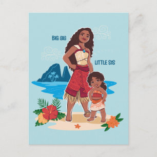 Carte Postale Moana et Simea : Grande Sœur Petite Sœur