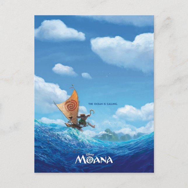 Carte Postale Moana | L'Océan Appelle (Devant)