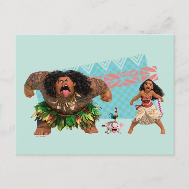 Carte Postale Moana | Nous sommes tous des voyageurs (Devant)