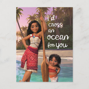 Carte Postale Moana & Simea : Je traverserais un océan pour vous