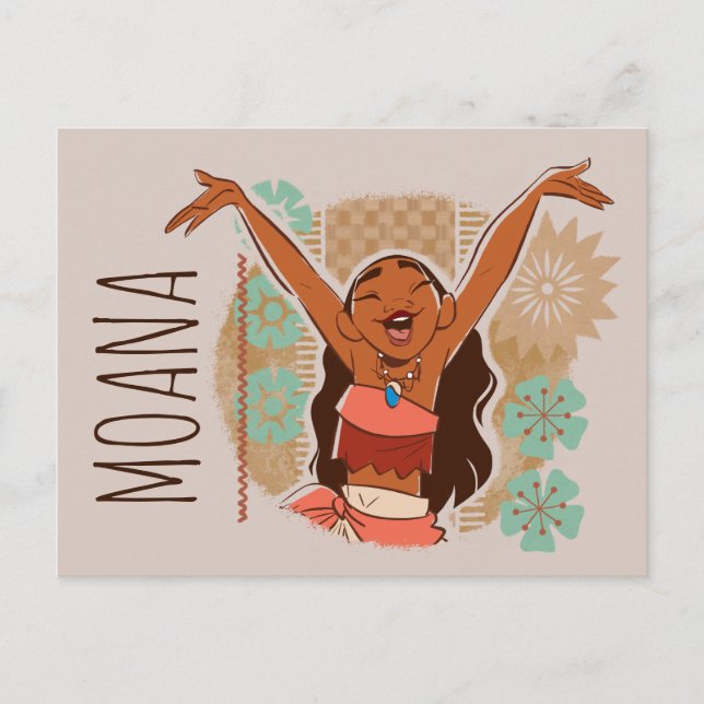 Carte Postale Moana | Un Avec Les Vagues (Devant)