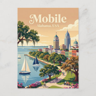 Carte Postale Mobile, Alabama États-Unis