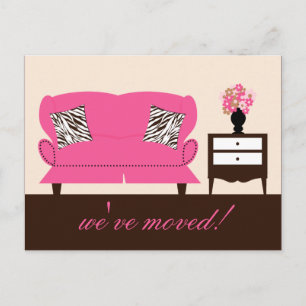 Carte postale mobile de faire-part de décor