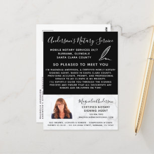 Carte Postale Mobile Noeud Service Marble Photo Marketing