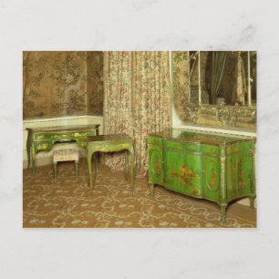 Carte Postale Mobilier laqué vert et or dans l'état