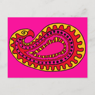 Carte Postale Mod Paisley