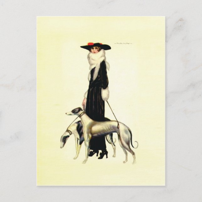 Carte Postale Mode Art déco vintage (Devant)