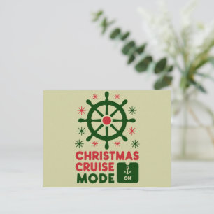 Carte Postale Mode Croisière de Noël En Bateau Noël 2024