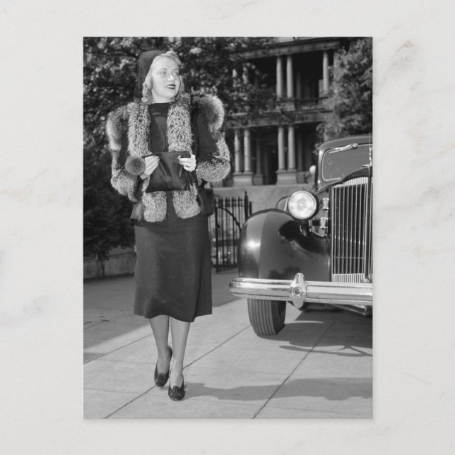 Carte Postale Mode féminine des années 1930 (Devant)