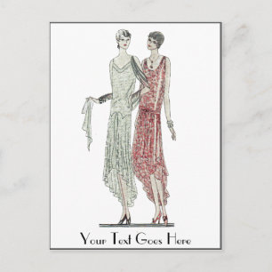Carte Postale Mode Flapper 1928