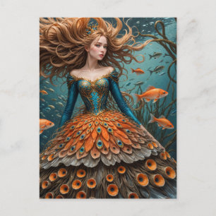 Carte Postale Mode robe de poisson