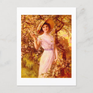 Carte Postale Mode victorienne, style Vintage