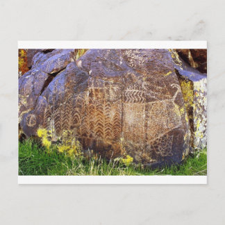Carte Postale Modèle archaïque d'art rock