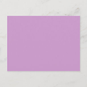 Carte Postale Modèle Arrière - plan Lavender couleur solide