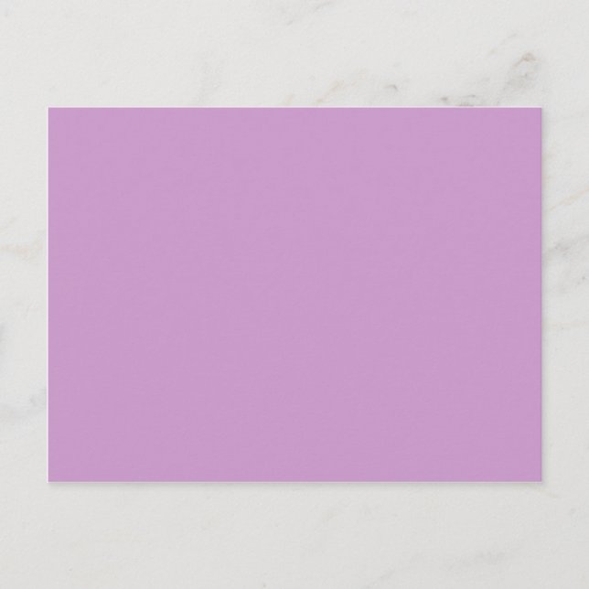 Carte Postale Modèle Arrière - plan Lavender couleur solide (Devant)