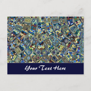 Carte Postale Modèle Blue Abstrait Pond