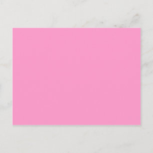 Carte Postale MODÈLE couleur rose moyen solide FF99CC