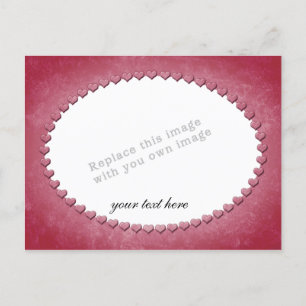 Carte Postale Modèle de cadre cardiaque