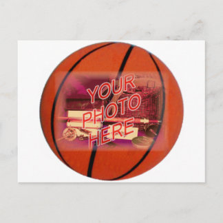 Carte Postale Modèle de cadre de basket-ball