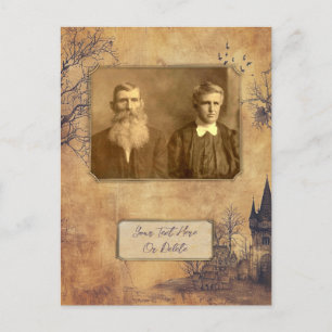 Carte Postale Modèle de Carnet Vintage mystique