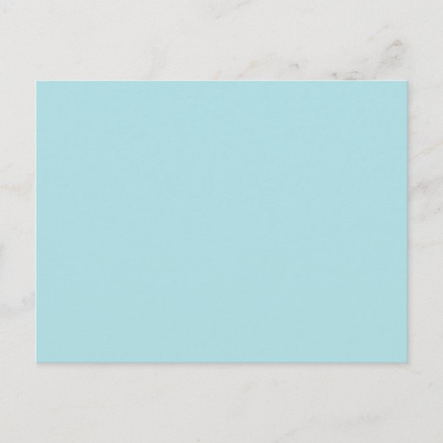 Carte Postale Modèle de conception de couleur solide bleu poudre (Devant)