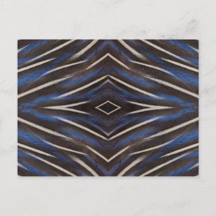 Carte Postale Modèle de plume de pintade diamant