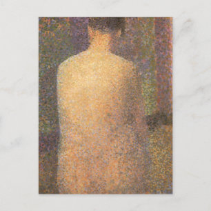 Carte Postale Modèle Derrière Georges Seurat, Art Vintage