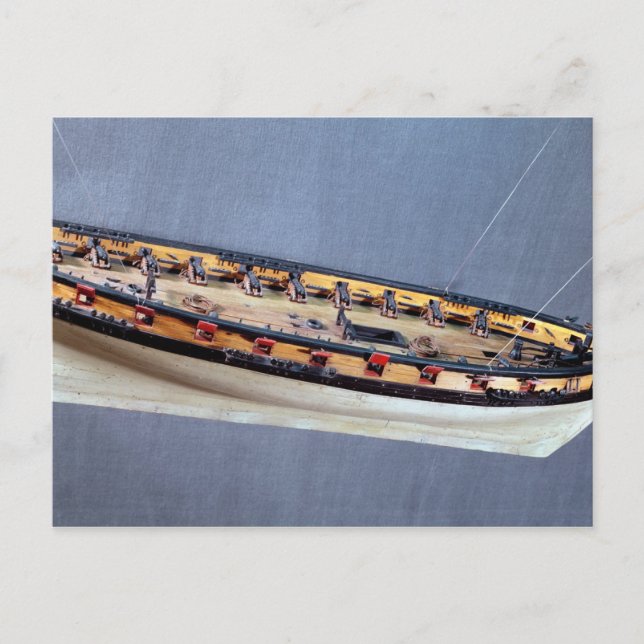 Carte Postale Modèle d'un navire pirate, c.1810 (Devant)