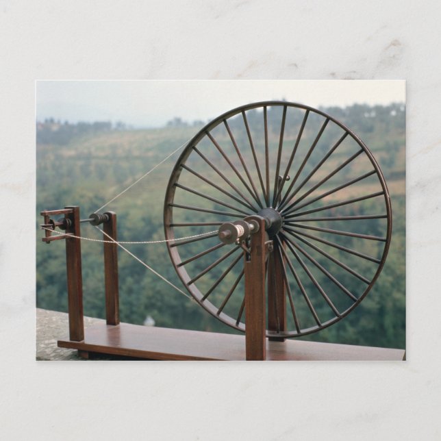 Carte Postale Modèle d'une machine à filer (Devant)