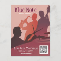 Carte postale Modèle Event Jazz Band