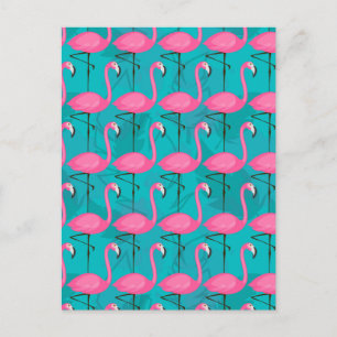 Carte Postale Modèle Flamingo lumineux 2
