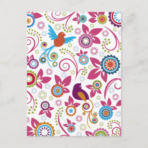 Carte Postale Modèle floral