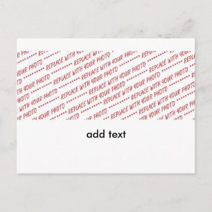 Carte Postale Modèle pour photo panoramique, de groupe ou de cla