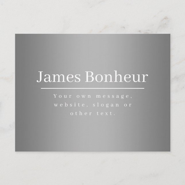 Carte Postale Modèle promotionnel modifiable pour les entreprise (Devant)