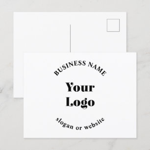 Carte Postale Modèle Rétro-Moderne Minimaliste pour Votre Logo