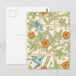 Carte Postale Modèle sans couture de treillis de William Morris