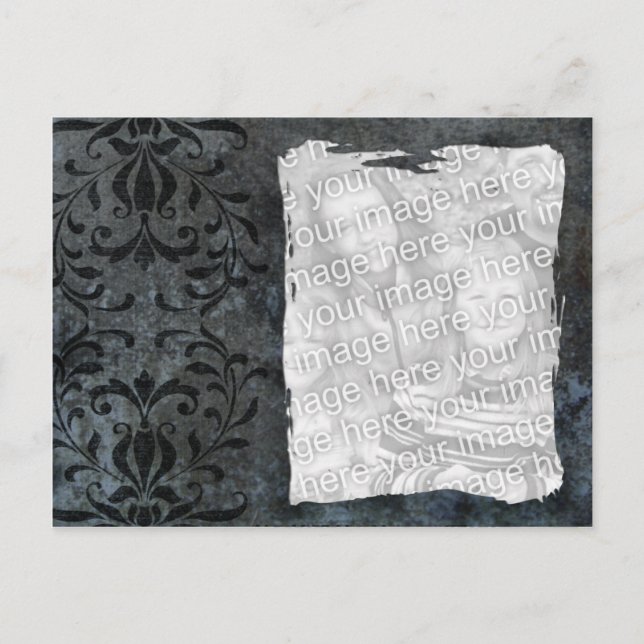 Carte Postale Modèle sombre élégant (Devant)