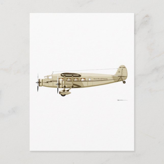Carte Postale Modèle U d'avion de ligne de Stinson (Devant)