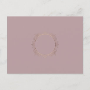 Carte Postale Modèle vierge élégant Rose tendance personnalisé