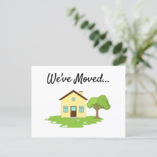 Carte Postale Modern Cute Nouveau Faire-part d'adresse 