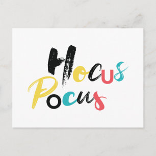 Carte Postale Moderne, coloré, amusant, cool, Hocus Pocus tendan