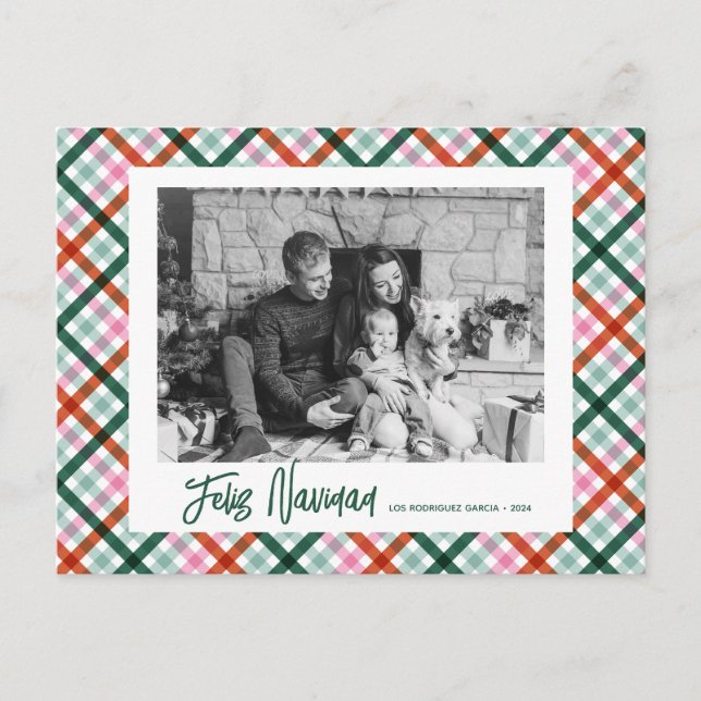 Carte postale moderne de Noël Feliz Navidad (Devant)
