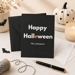 Carte postale moderne d'Halloween – Personnalisée