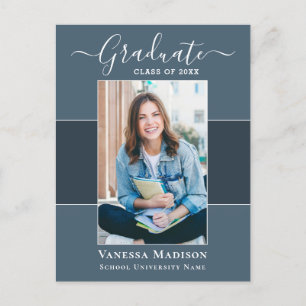 Carte Postale Moderne   Elegant 1 Faire-part de graduation photo