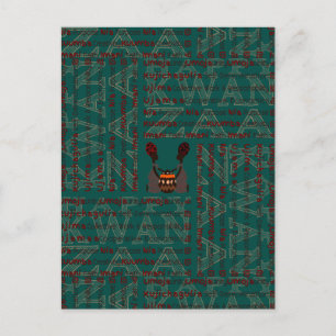 Carte Postale Moderne Happy Kwanzaa