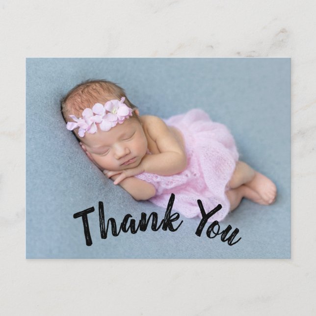Carte postale moderne Merci bébé Faire-part de nai (Devant)